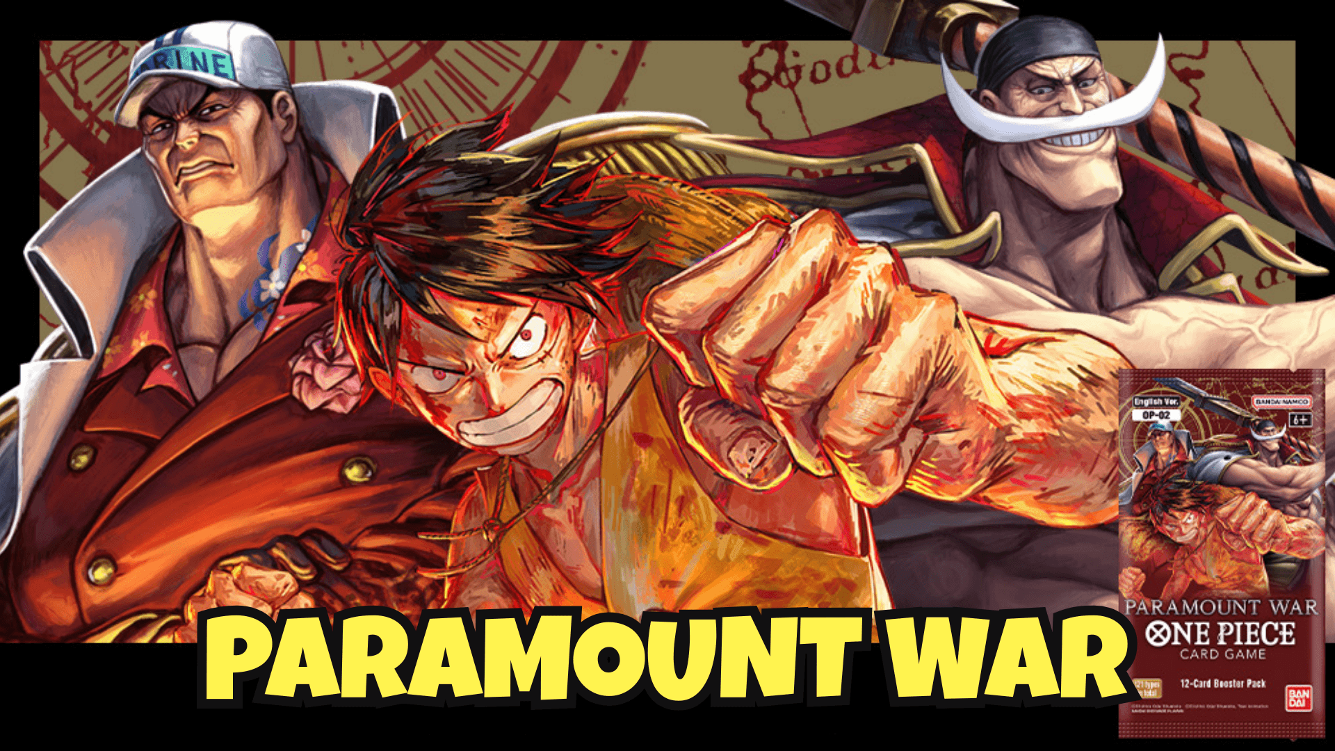 One Piece Card Game cards and set banner