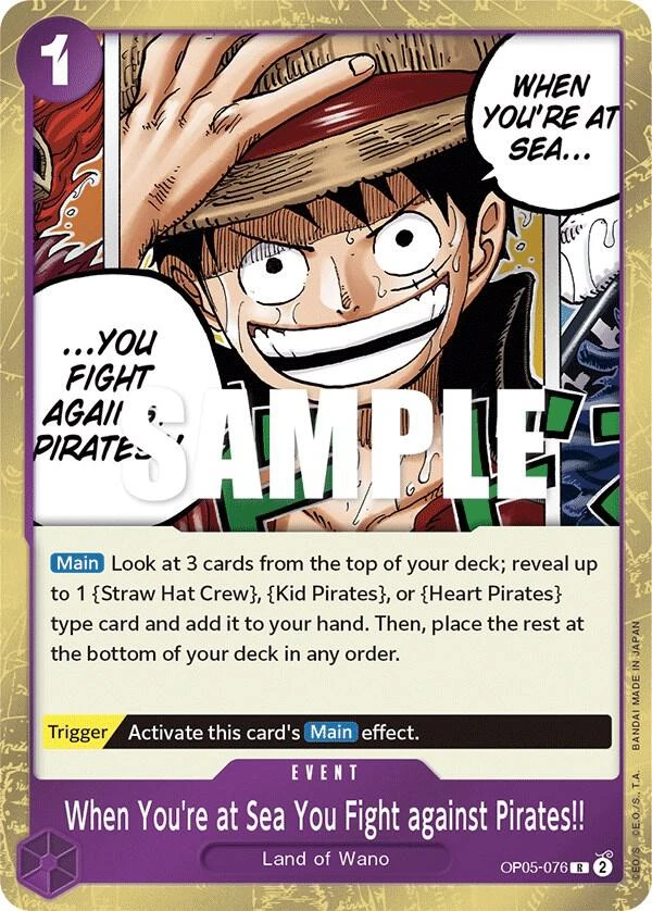When You're at Sea You Fight against Pirates!! When You're at Sea You Fight against Pirates!!