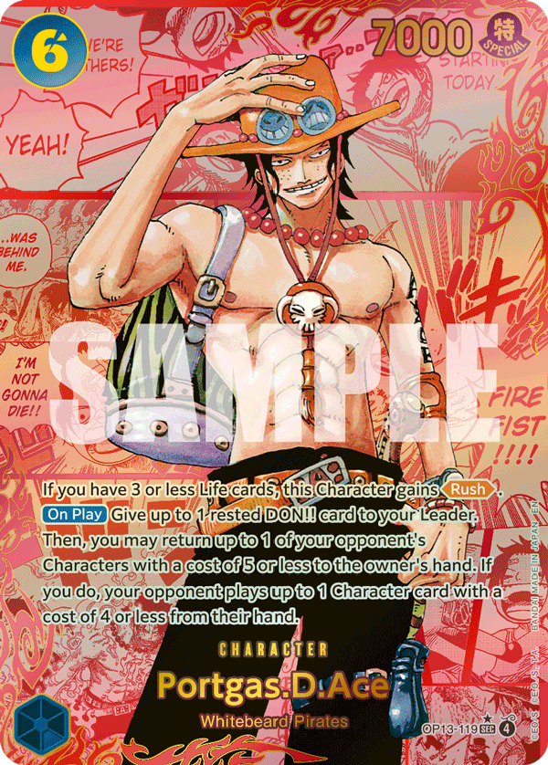 Portgas.D.Ace [Red Manga Panel Alternate Art | Secret Rare]