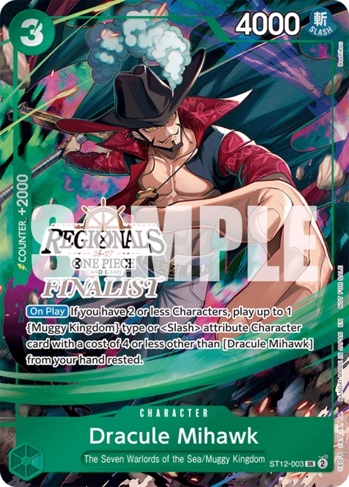 Dracule Mihawk [Regional Card Set 26-27 Vol.1 | Finalist]